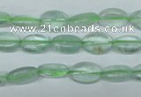 CFL641 15.5 inches 8*12mm oval green fluorite beads wholesale