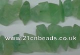 CFL656 15.5 inches 5*15mm matte green fluorite chips beads