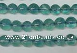 CFL662 15.5 inches 8mm round AB grade blue fluorite beads wholesale