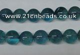 CFL663 15.5 inches 10mm round AB grade blue fluorite beads wholesale