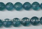 CFL664 15.5 inches 12mm round AB grade blue fluorite beads wholesale