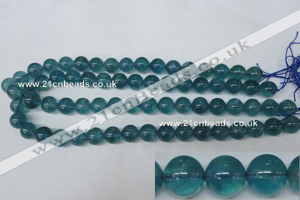 CFL664 15.5 inches 12mm round AB grade blue fluorite beads wholesale