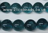 CFL675 15.5 inches 14mm round A grade blue fluorite beads wholesale