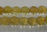 CFL803 15.5 inches 10mm round yellow fluorite gemstone beads