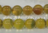 CFL804 15.5 inches 12mm round yellow fluorite gemstone beads