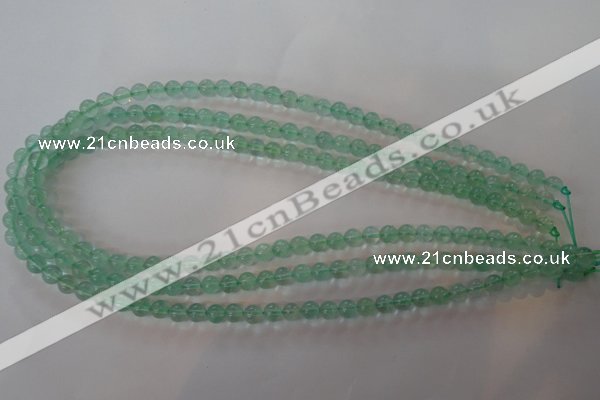 CFL851 15.5 inches 6mm round green fluorite gemstone beads