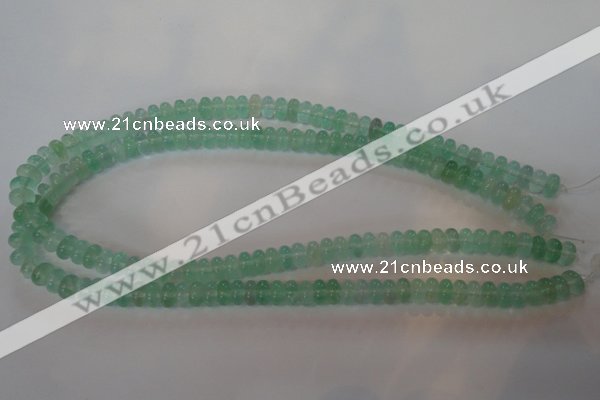 CFL858 15.5 inches 5*8mm rondelle green fluorite gemstone beads