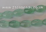 CFL862 15.5 inches 8*12mm rice green fluorite gemstone beads