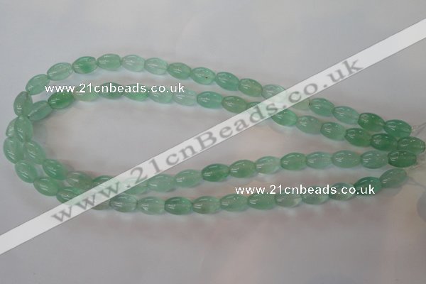 CFL862 15.5 inches 8*12mm rice green fluorite gemstone beads