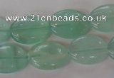 CFL866 15.5 inches 13*18mm oval green fluorite gemstone beads