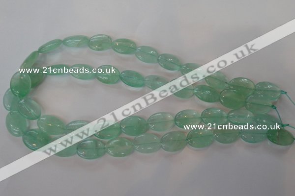 CFL866 15.5 inches 13*18mm oval green fluorite gemstone beads