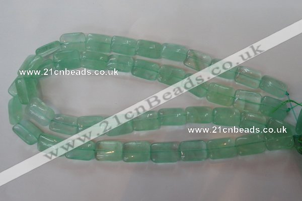 CFL870 15.5 inches 13*18mm rectangle green fluorite gemstone beads