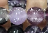 CFL914 15.5 inches 12mm round purple fluorite beads wholesale