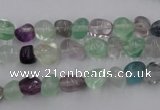 CFL950 15.5 inches 8*9mm nuggets natural fluorite beads wholesale