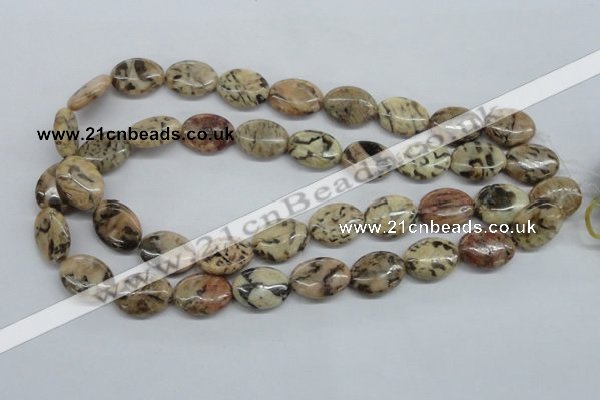 CFS10 15.5 inches 15*20mm oval natural feldspar gemstone beads