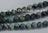 CFS101 15.5 inches 6mm round blue feldspar gemstone beads