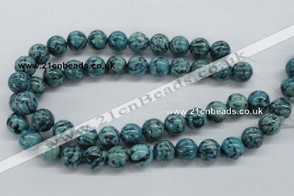 CFS106 15.5 inches 16mm round blue feldspar gemstone beads