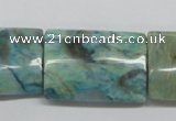 CFS117 15.5 inches 20*30mm rectangle blue feldspar gemstone beads