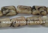 CFS15 15.5 inches 12*16mm rectangle natural feldspar gemstone beads