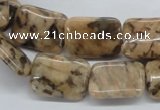 CFS16 15.5 inches 15*20mm rectangle natural feldspar gemstone beads