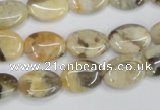 CFS210 15.5 inches 12*16mm oval natural feldspar gemstone beads