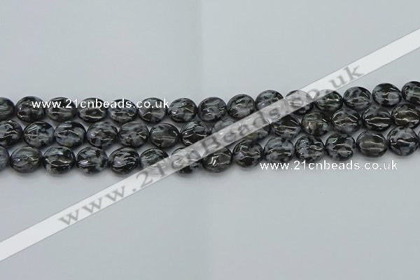 CFS311 15.5 inches 10mm flat round feldspar gemstone beads