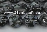 CFS312 15.5 inches 12mm flat round feldspar gemstone beads