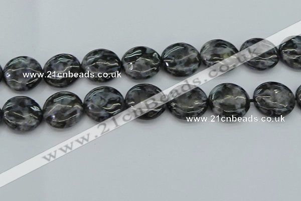 CFS316 15.5 inches 25mm flat round feldspar gemstone beads