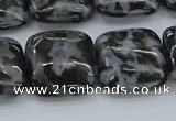 CFS323 15.5 inches 18*18mm square feldspar gemstone beads