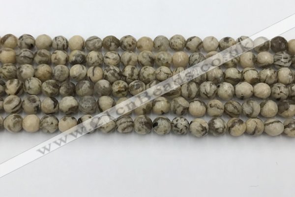 CFS409 15.5 inches 6mm faceted round feldspar beads wholesale