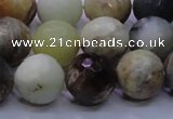 CFW06 15.5 inches 14mm faceted round flower jade beads wholesale