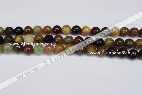 CFW104 15.5 inches 12mm round flower jade gemstone beads