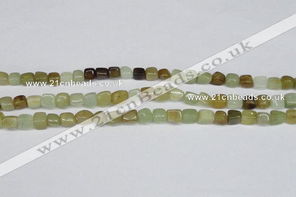 CFW116 15.5 inches 5*8mm - 8*10mm nuggets flower jade gemstone beads