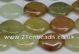 CFW136 15.5 inches 13*18mm marquise flower jade gemstone beads