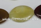 CFW139 15.5 inches 22*30mm marquise flower jade gemstone beads