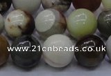 CFW16 15.5 inches 14mm round flower jade beads wholesale