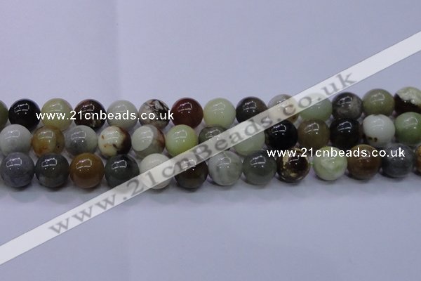 CFW17 15.5 inches 16mm round flower jade beads wholesale