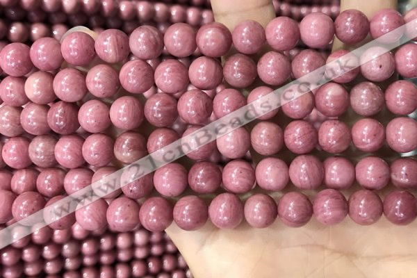 CFW51 15.5 inches 6mm round natural pink wooden jasper beads