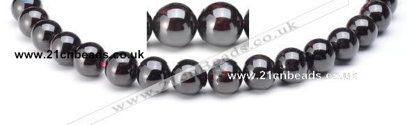 CGA03 Round 12mm natural garnet gemstone beads Wholesale