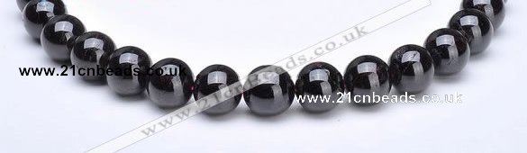 CGA04 Round 14mm natural garnet gemstone beads Wholesale