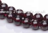 CGA07 multi sizes round natural garnet gemstone beads Wholesale