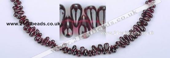 CGA14 15 inches 4*7mm teardrop garnet gemstone beads Wholesale