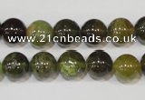 CGA204 15.5 inches 10mm round natural green garnet beads