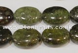 CGA224 15.5 inches 15*20mm oval natural green garnet beads