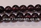 CGA351 14 inches 3mm round natural red garnet beads wholesale