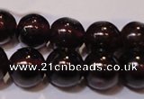 CGA353 14 inches 5mm round natural red garnet beads wholesale