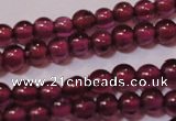 CGA355 15 inches 2mm round natural red garnet beads wholesale