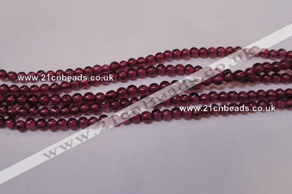 CGA355 15 inches 2mm round natural red garnet beads wholesale