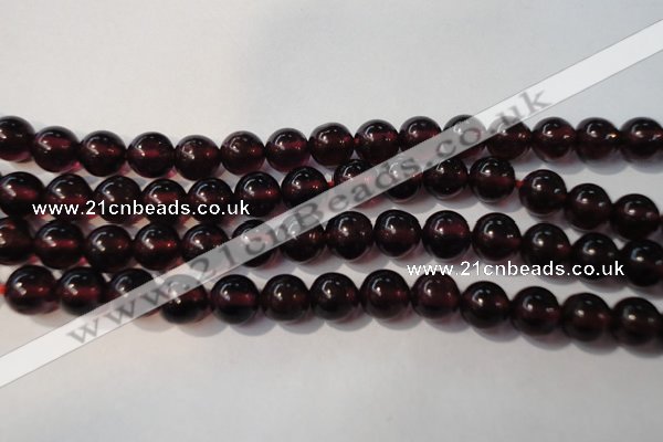 CGA358 15 inches 5mm round natural red garnet beads wholesale