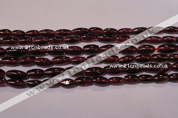 CGA372 15 inches 4*7mm rice natural red garnet beads wholesale